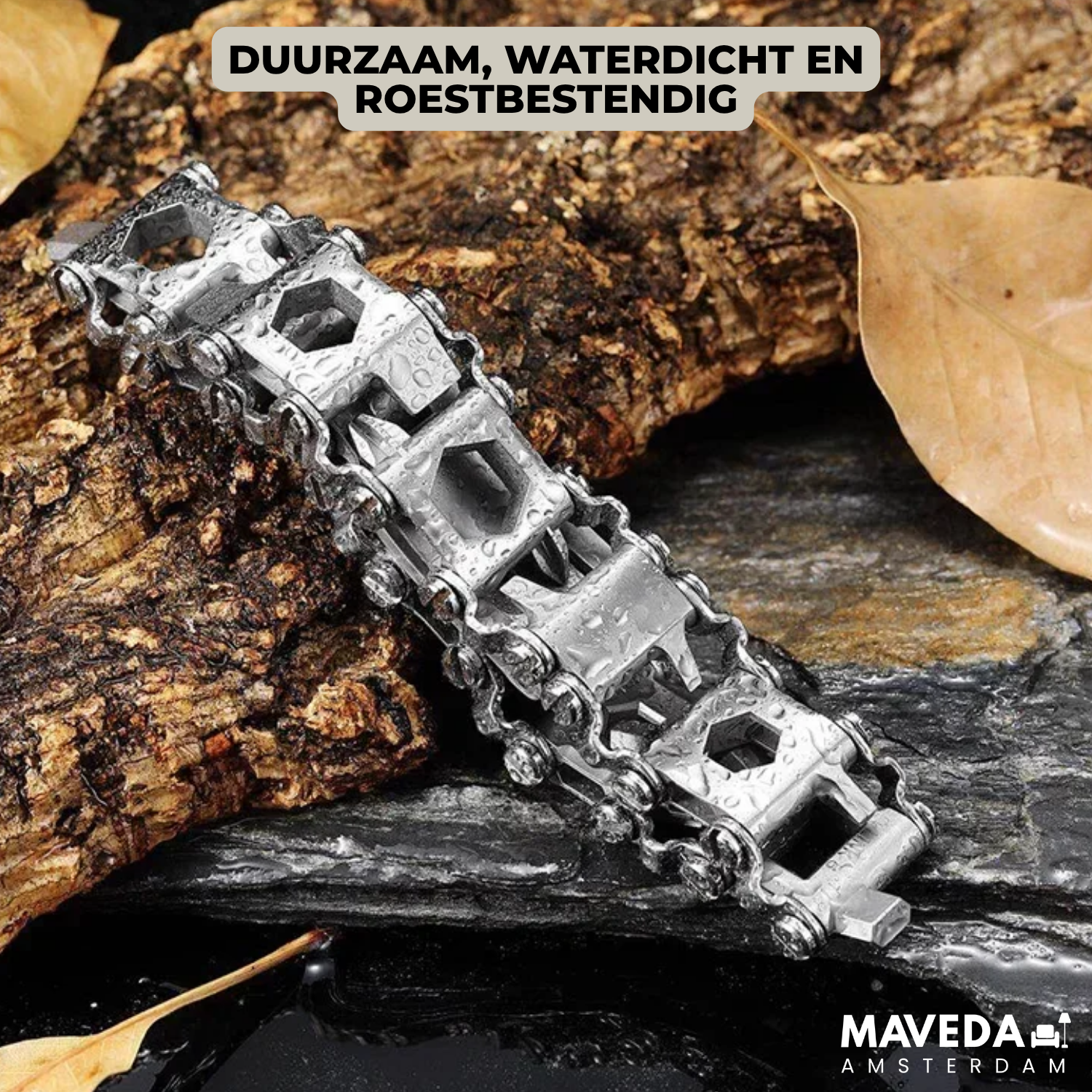 TactiBand - 29-in-1 multi-tool wristband for adventure and everyday use
