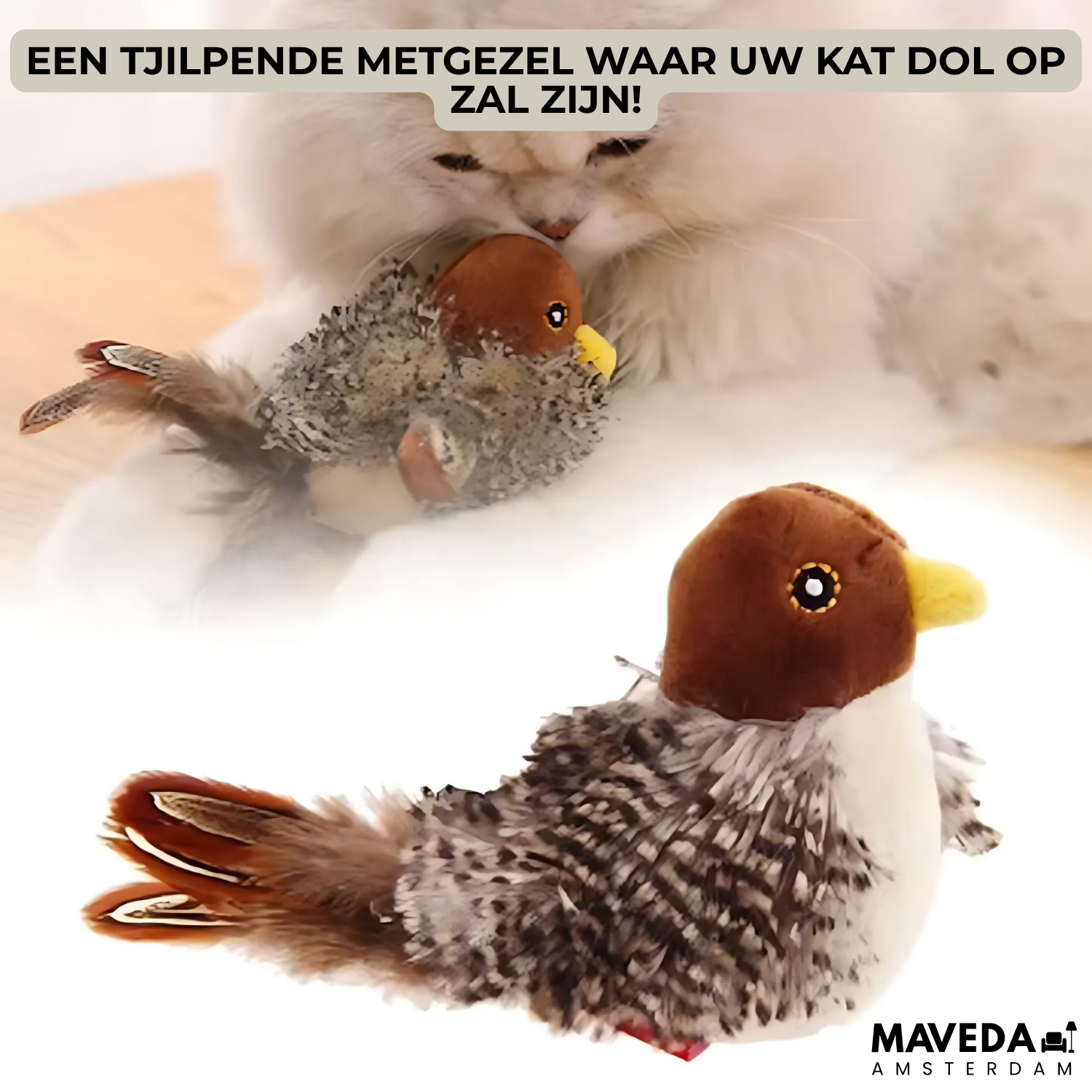 PurrTweet™ - Interactive Chirping Bird Toy for Cats