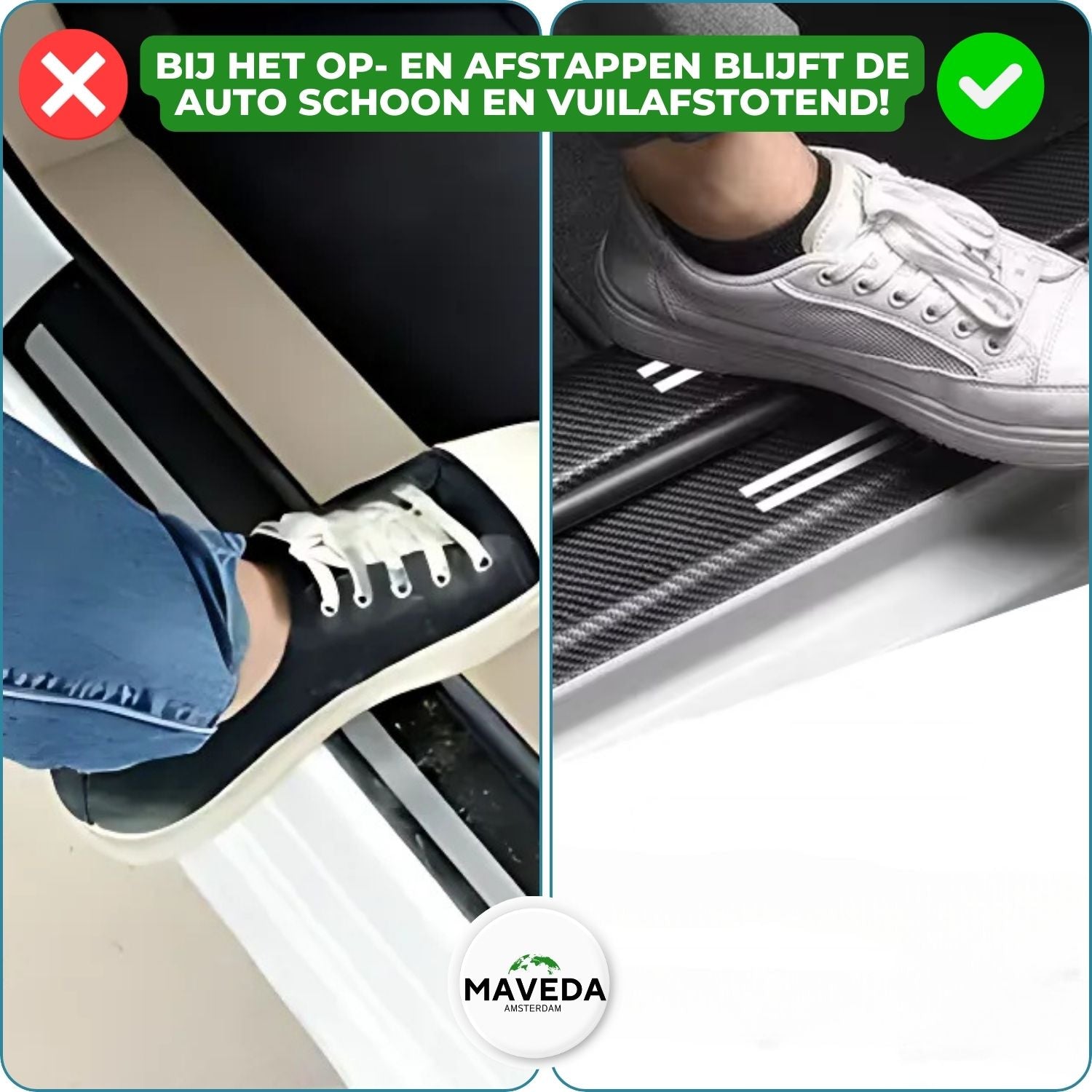 Buy 1+1 FREE | StepGrip™ - Carbon Fiber Door Protector Sticker