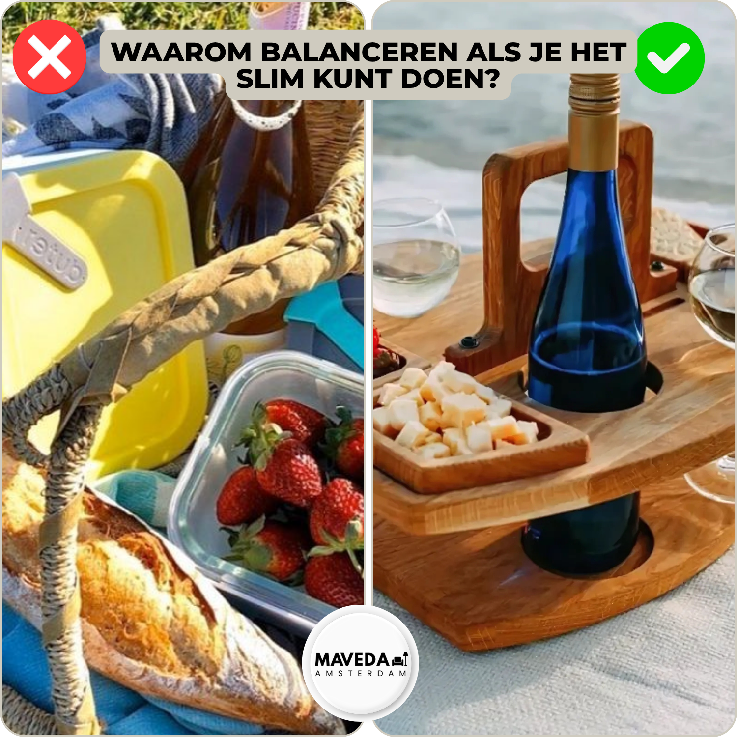 PicniMate™ - your stylish wine table for on the go