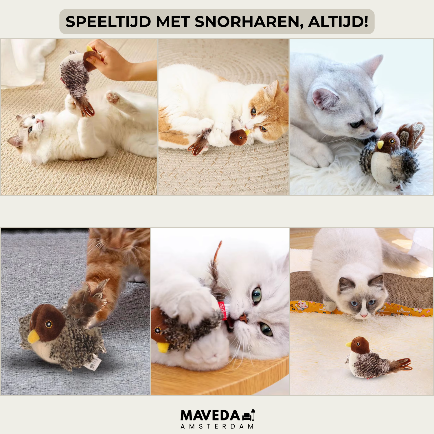 PurrTweet™ - Interactive Chirping Bird Toy for Cats