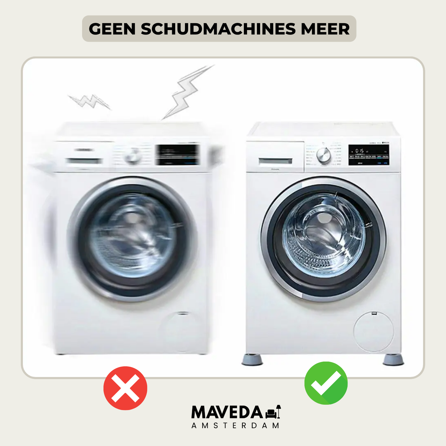 2+2 FREE | VibraFix - Put an end to noisy and shaking washing machines