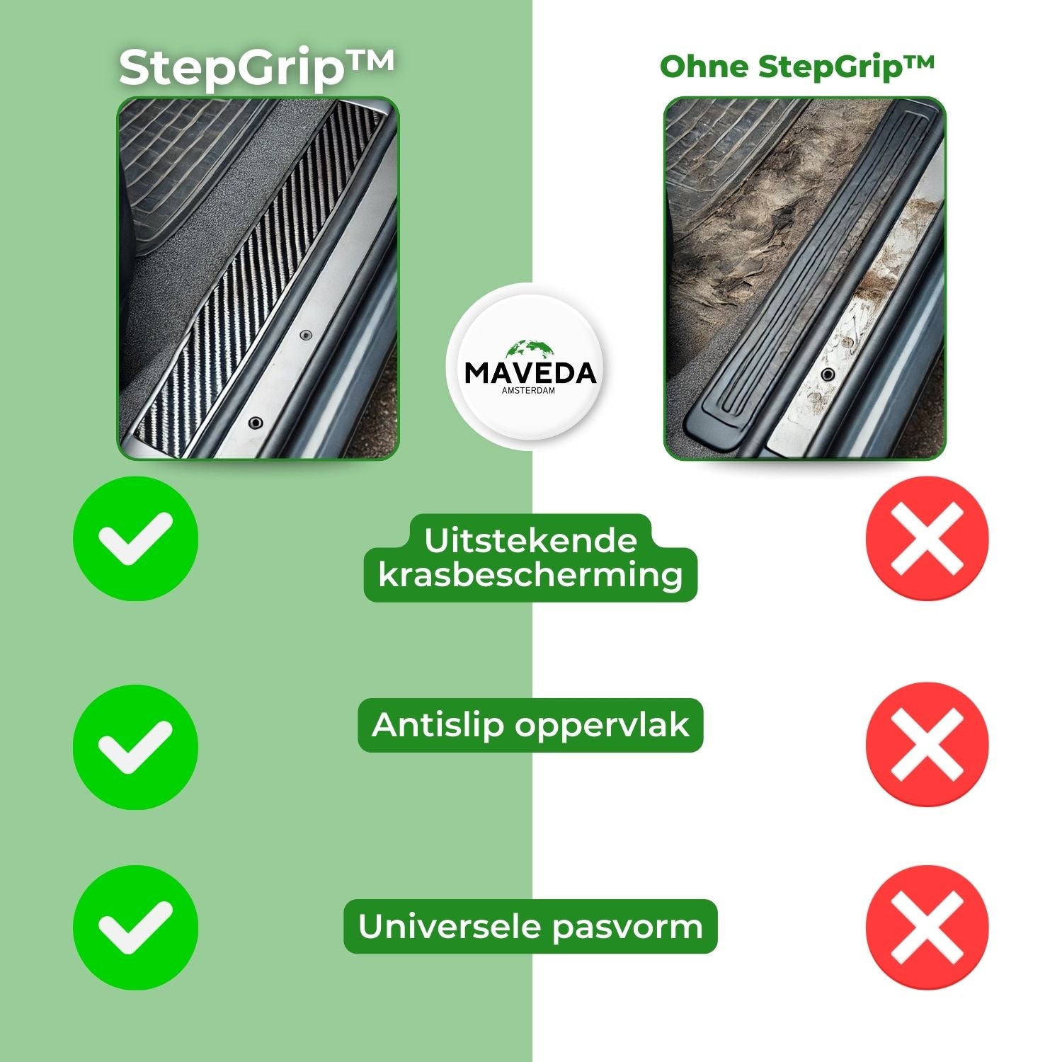 Buy 1+1 FREE | StepGrip™ - Carbon Fiber Door Protector Sticker