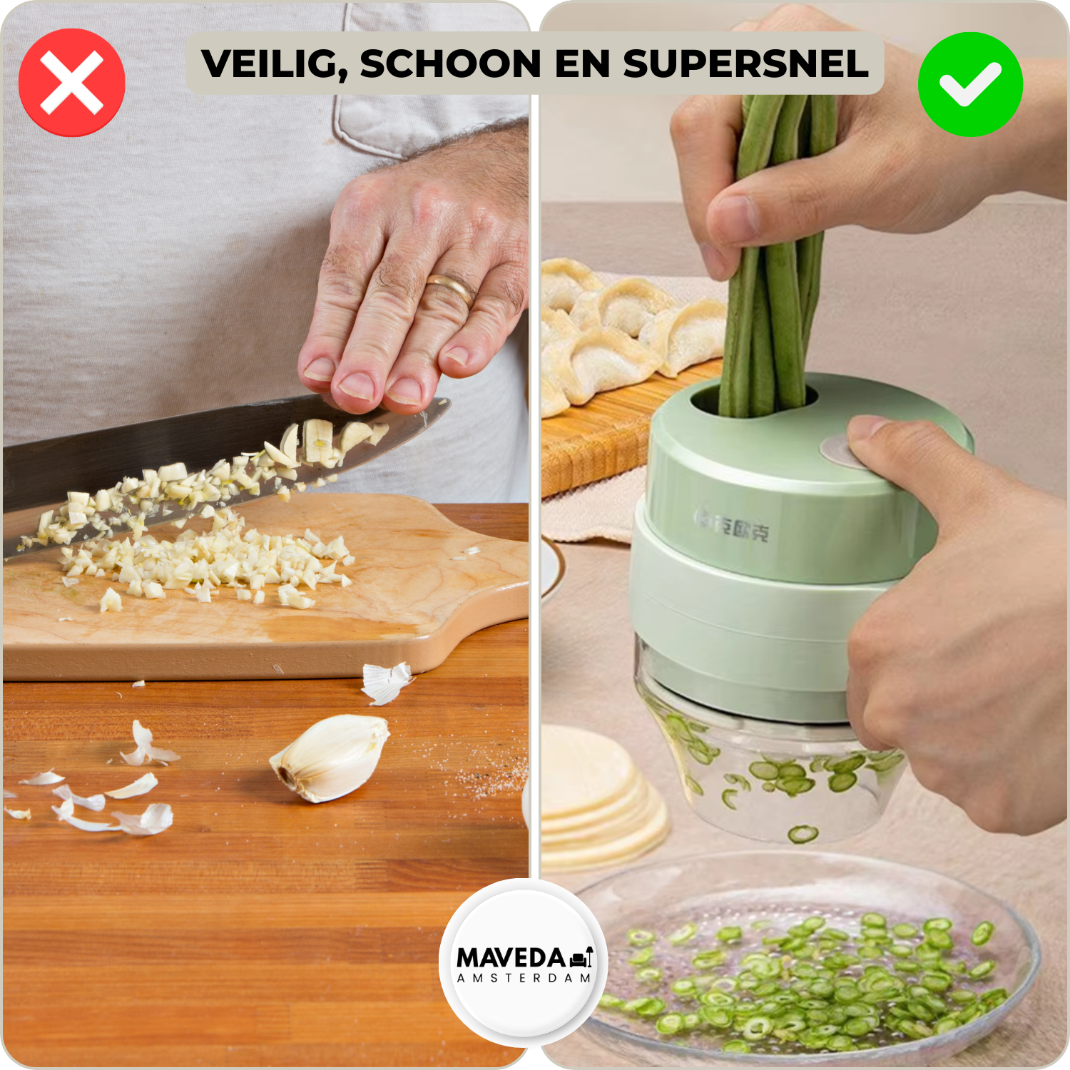 SafeChop™ - Safe cutting, time saving