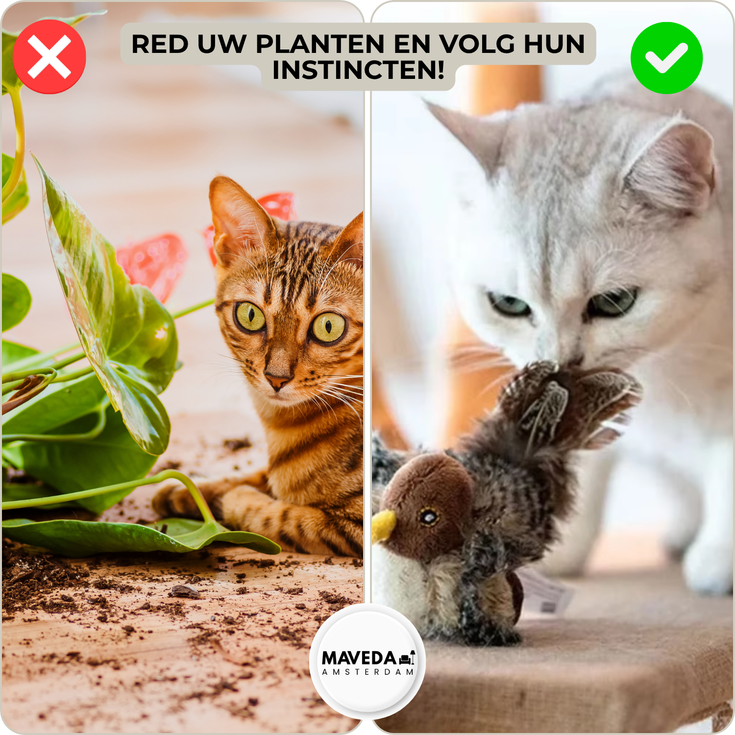 PurrTweet™ - Interactive Chirping Bird Toy for Cats
