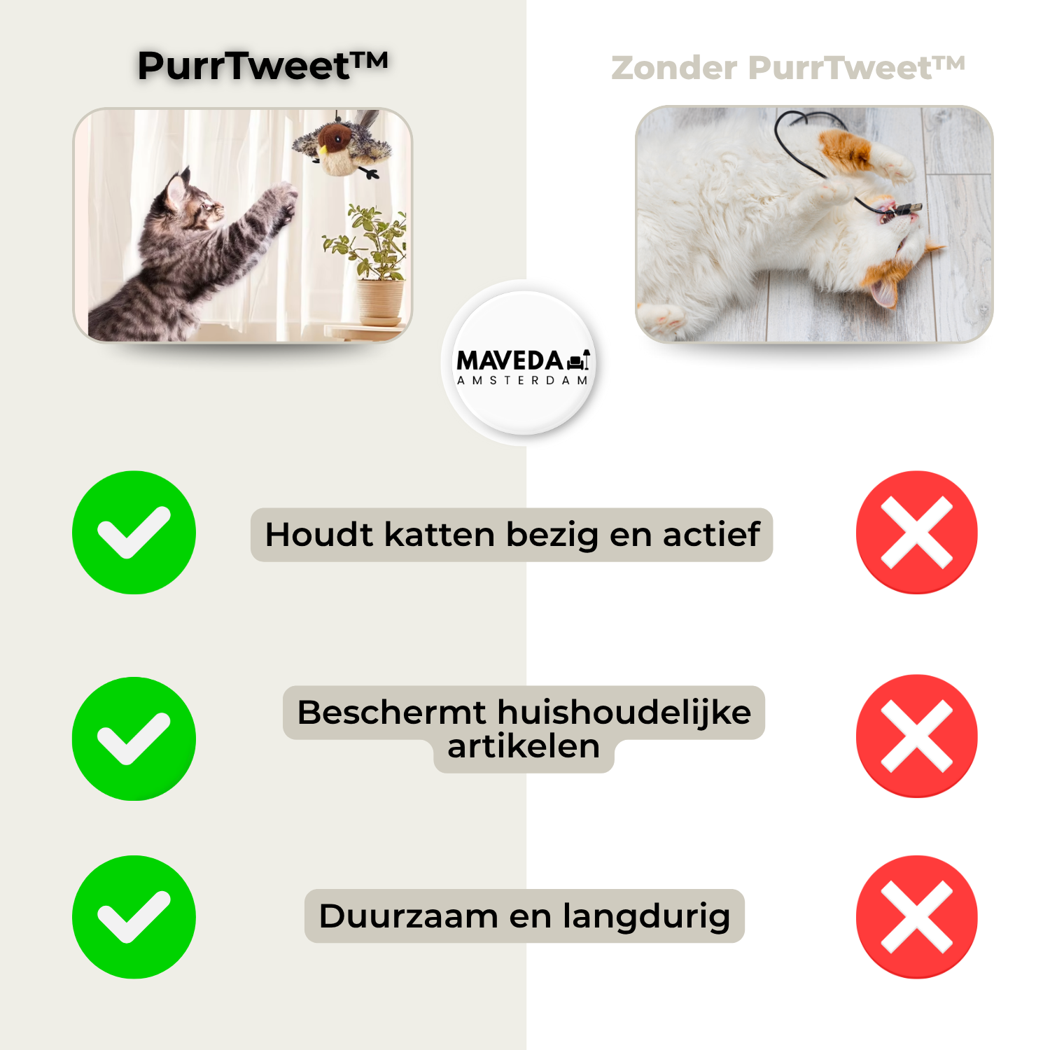 PurrTweet™ - Interactive Chirping Bird Toy for Cats