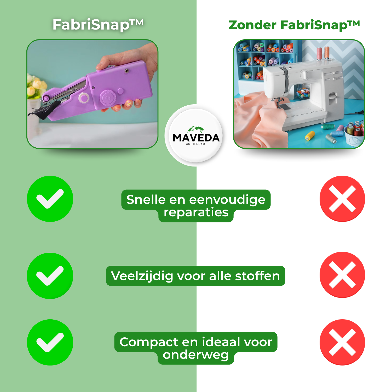 FabriSnap™ - This compact device sews effortlessly and invisibly