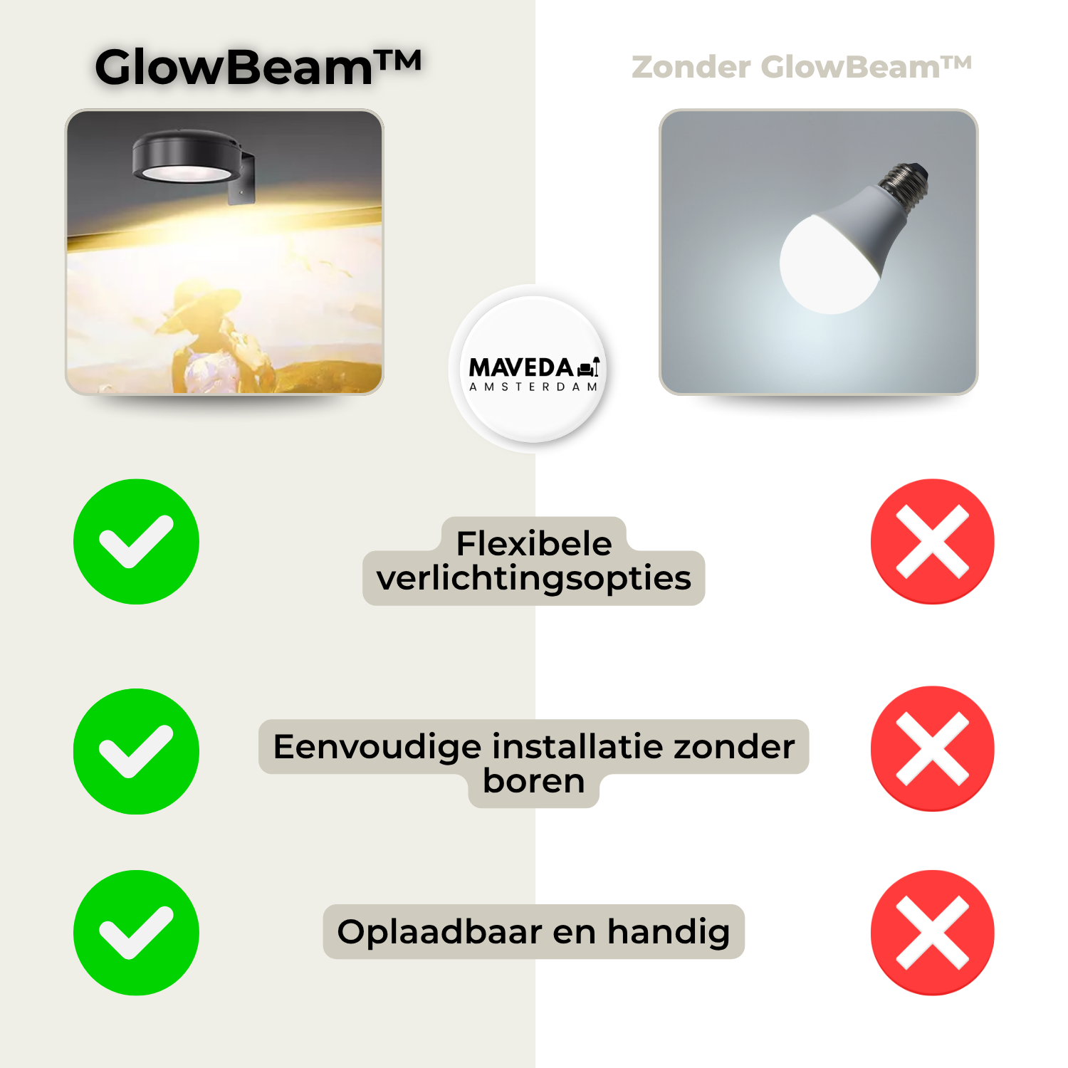 Buy 1+1 FREE | GlowBeam - Artistic lighting with style and function