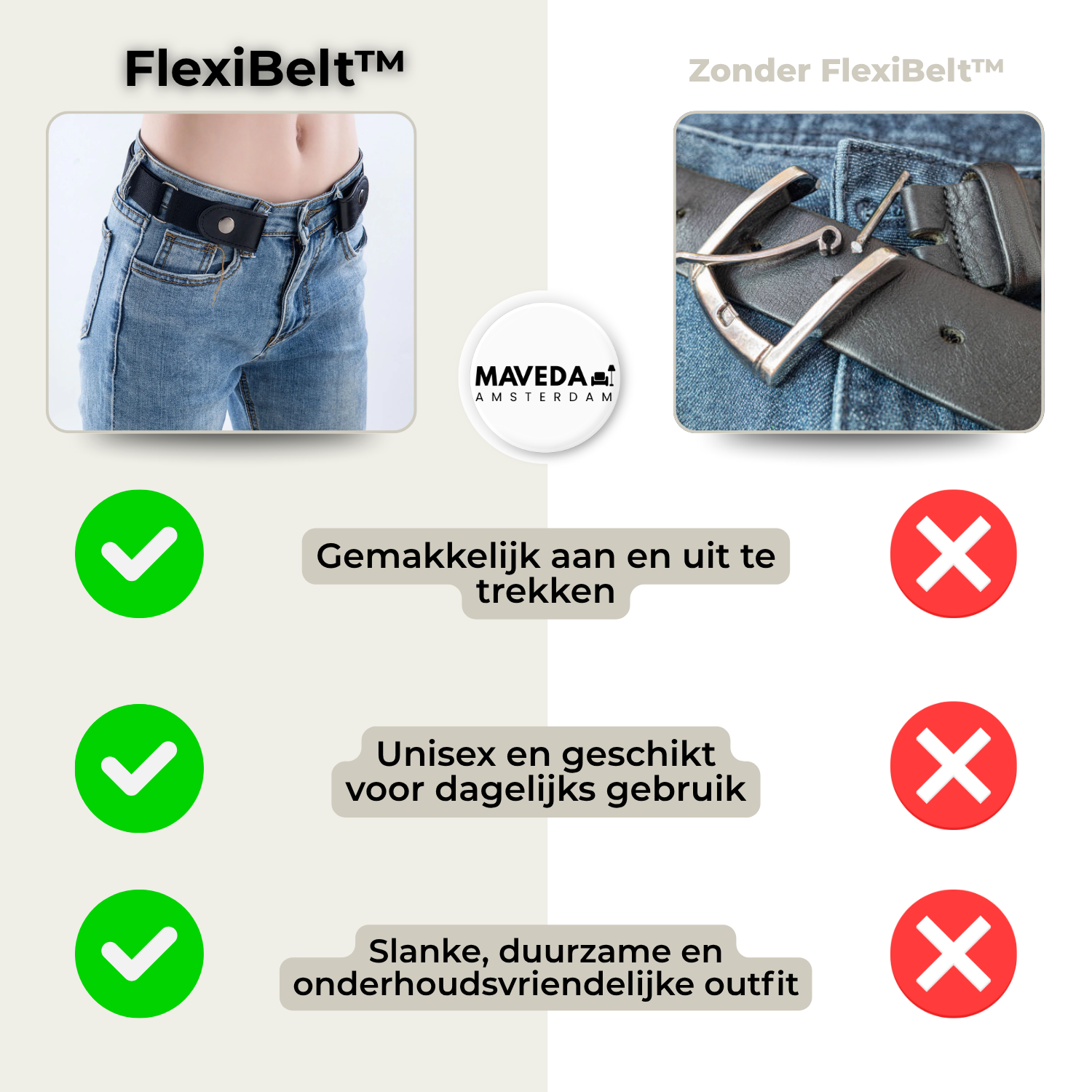 Buy 1+1 FREE | FlexiBelt - Invisible grip without pressure!