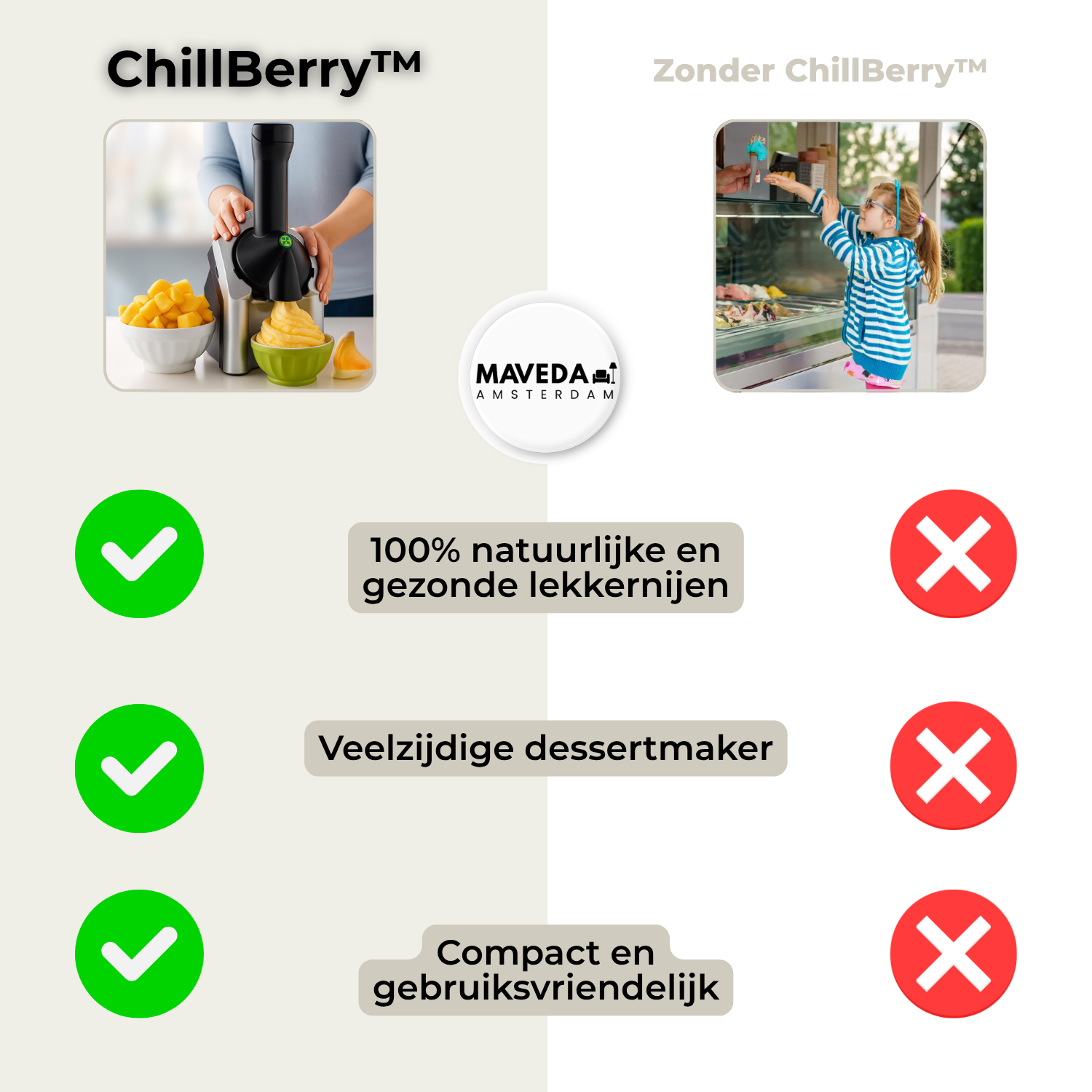 ChillBerry™ - 100% flavoured fruit ice cream with no additives!