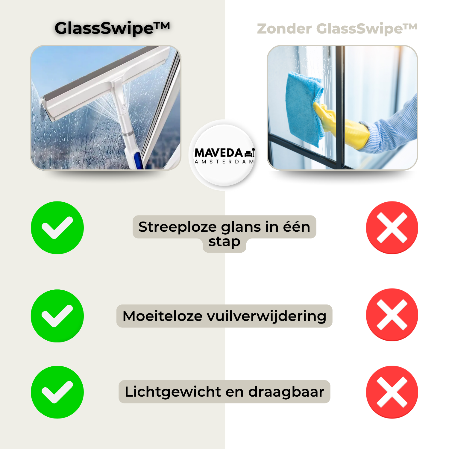 GlassSwipe™ - Streak-free shine with one swipe