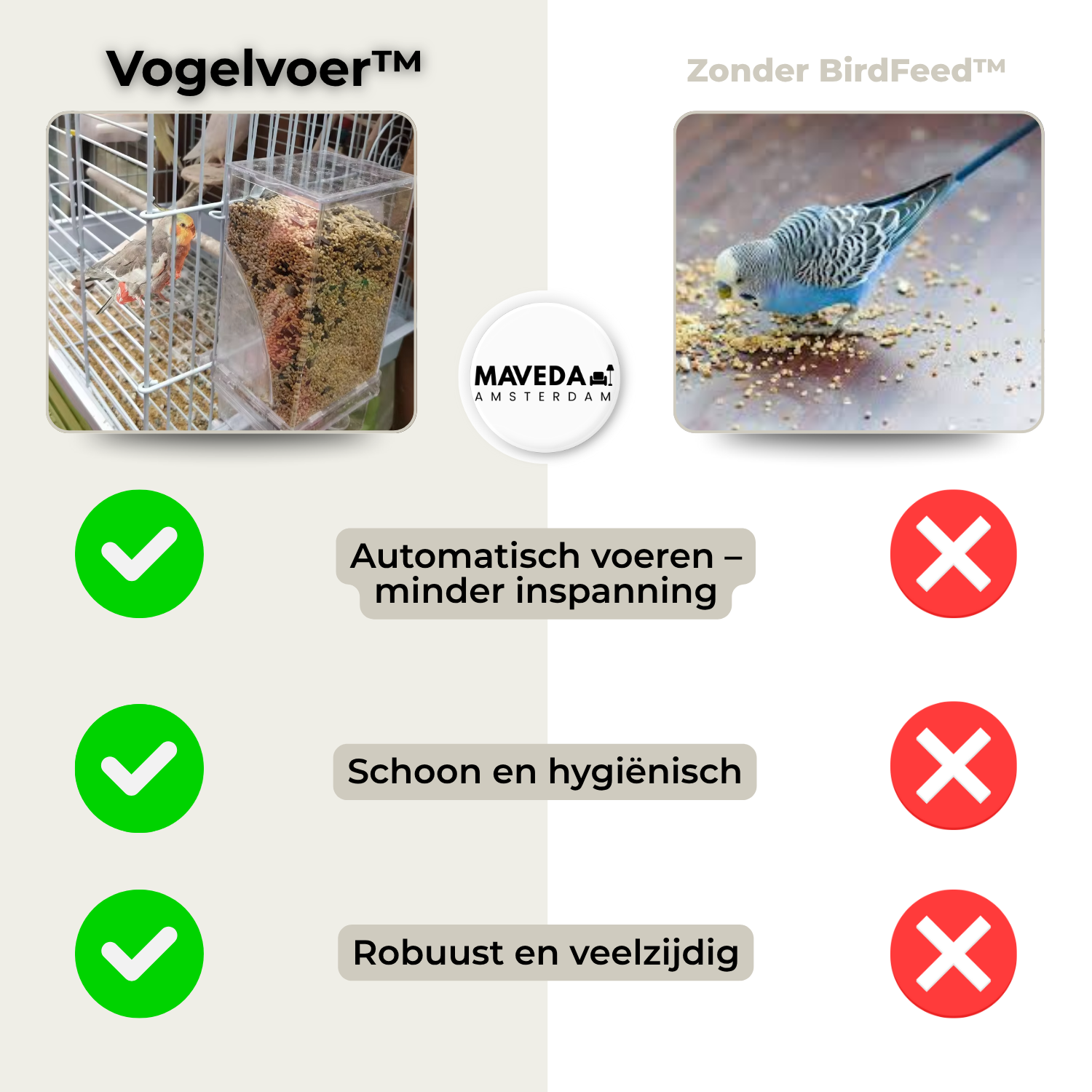 BirdFeed - Clean feeding, happy birds, less effort