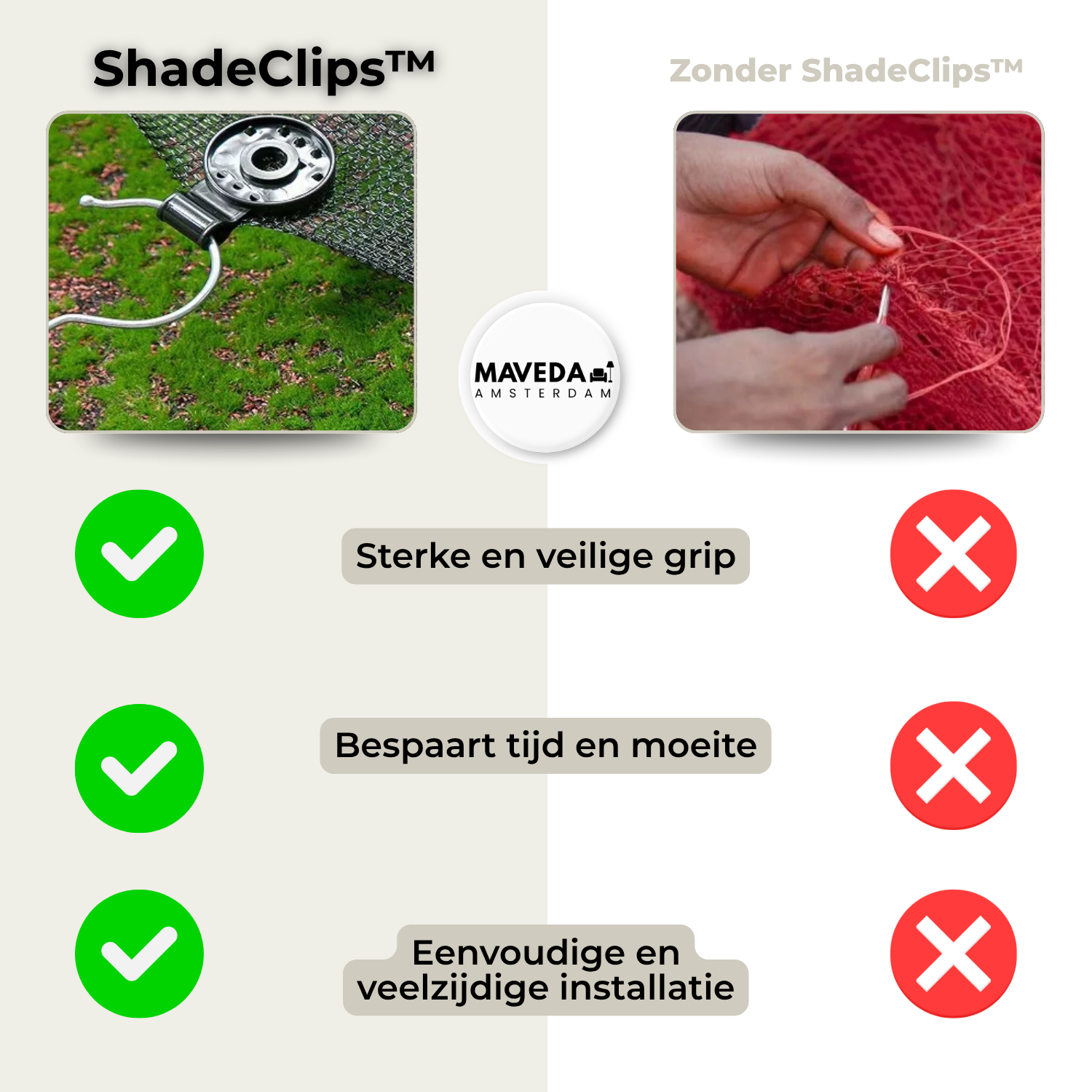 20+20 FREE | ShadeClips - The simple solution for securely attaching shade nets