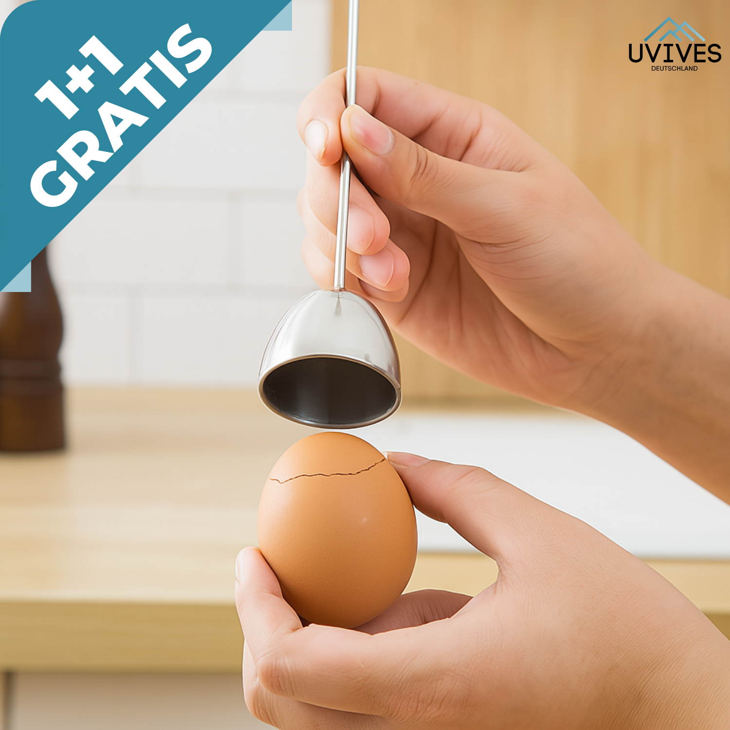 Buy 1+1 FREE | EggCrack Pro - Perfect egg opening in one go 