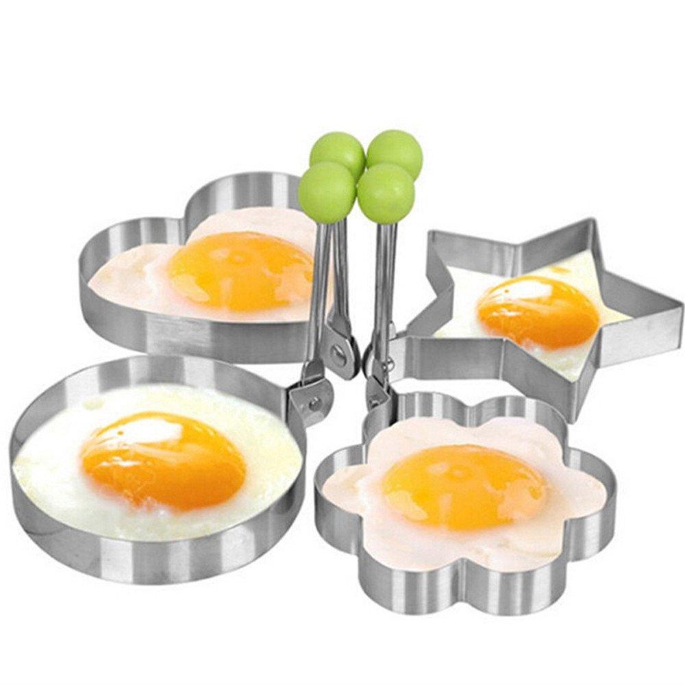 50% OFF | EggFun - Egg Mold Fried Egg Mold Stainless Steel 4-Piece Set [Last Day Sale] 