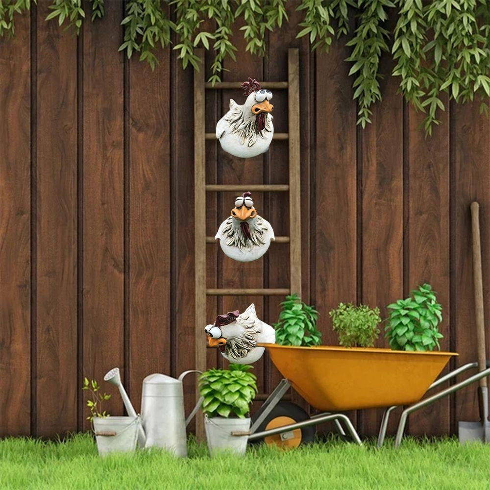 Buy 1 Get 1 Free | ChickenDeko™ - Garden Chicken Figurines with Big Eyes