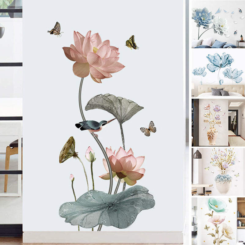 Buy 1+1 FREE | FloraWall - Flower wall sticker wallpaper [Last day of sale] 