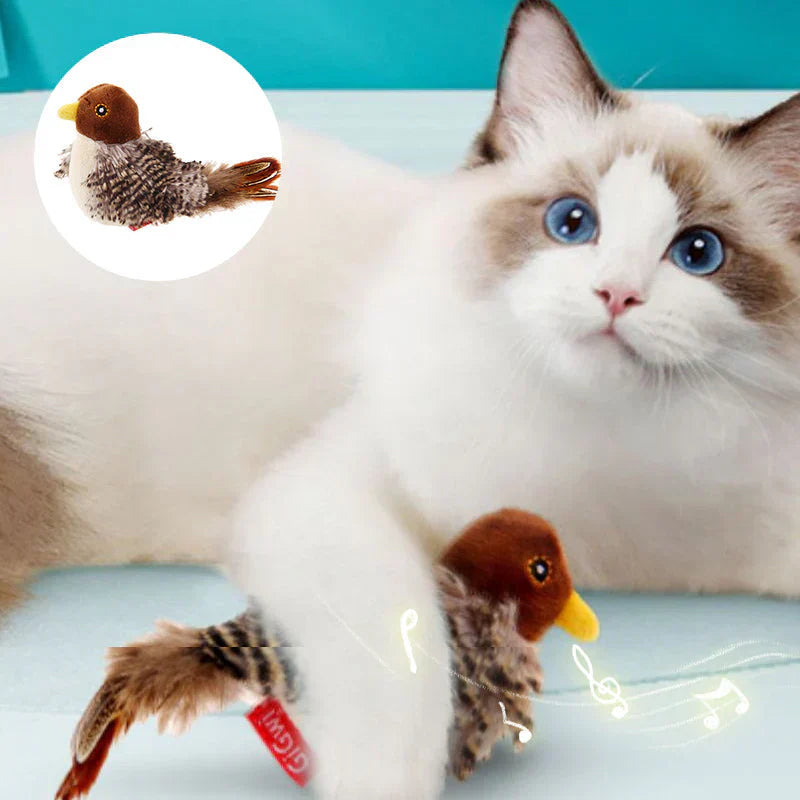PurrTweet - Interactive Chirping Bird Toy for Cats
