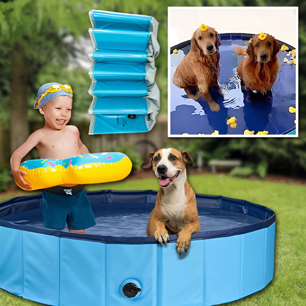 FoldiPool - The foldable pool oasis for pets &amp; kids!