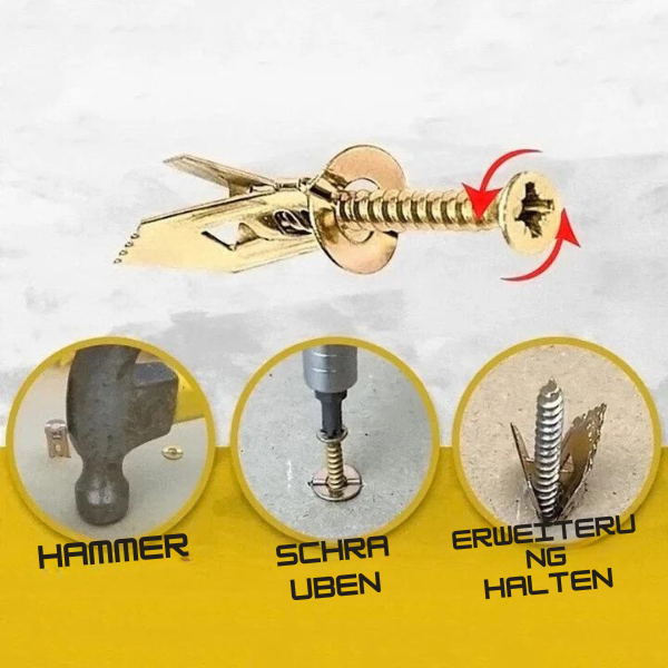 5+5 FREE | AnchorGrip - Perfect for plasterwork and drywall