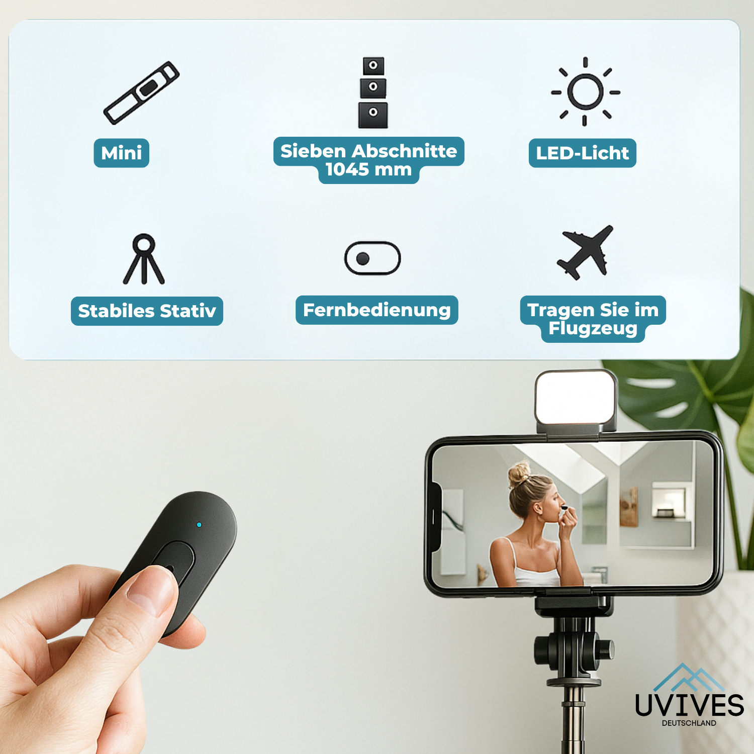 SnapPro - Your 6-in-1 Bluetooth selfie stick for perfect photos