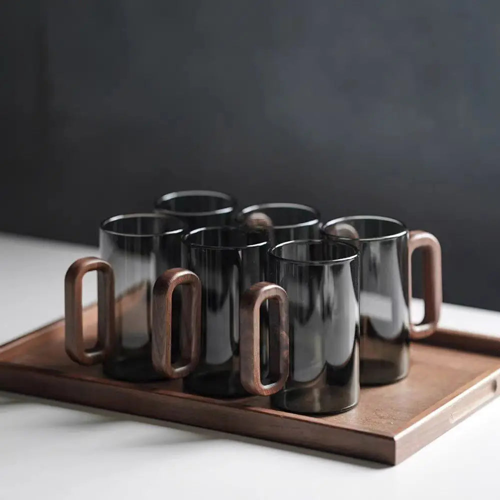 WoodsyMug - Borosilicate glass with wooden handle [Last day sale]