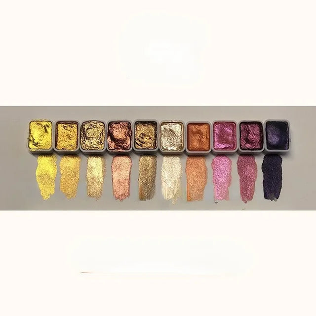 50% OFF - PearlScent™ NEW EDITION - Powder Mineral Pearl Pigment Watercolor Paint [Last Day Sale]