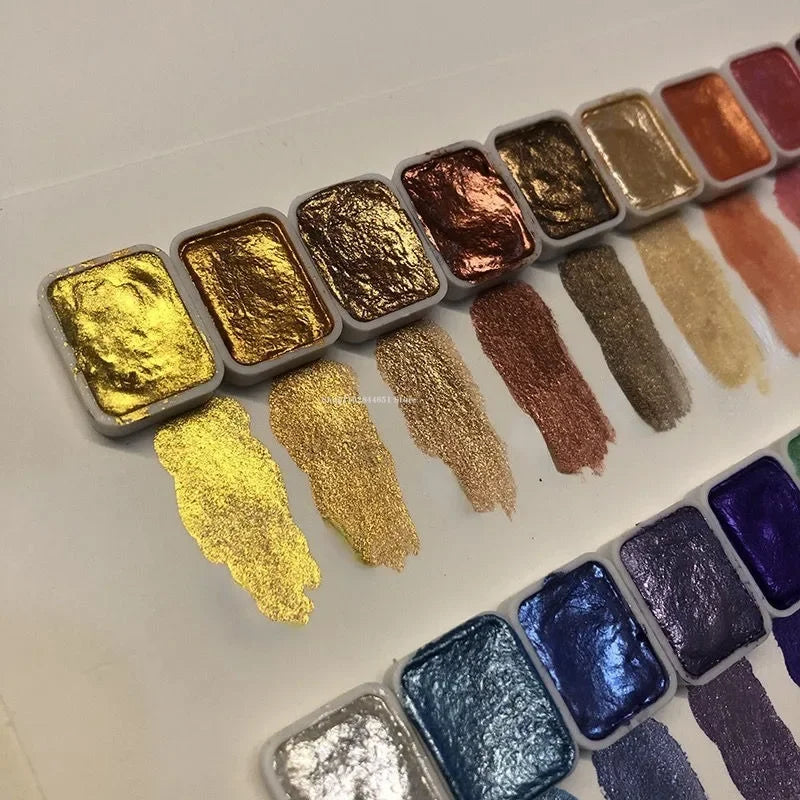 50% OFF - PearlScent™ NEW EDITION - Powder Mineral Pearl Pigment Watercolor Paint [Last Day Sale]