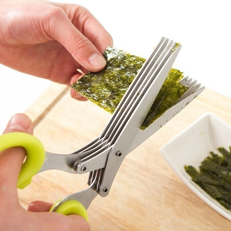 Buy 1+1 FREE | X-Cut™ - 5 Blades Kitchen Salad Scissors [Last Day Sale]