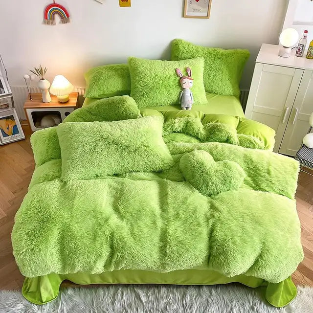 50% OFF | SoftCloud - Duvet Cover + 2Pc Pillowcases Fluffy Bedding Set [Last Day Sale]