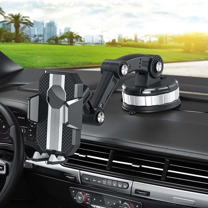 GripTech™ - 360° high-suction mobile phone holder in the car
