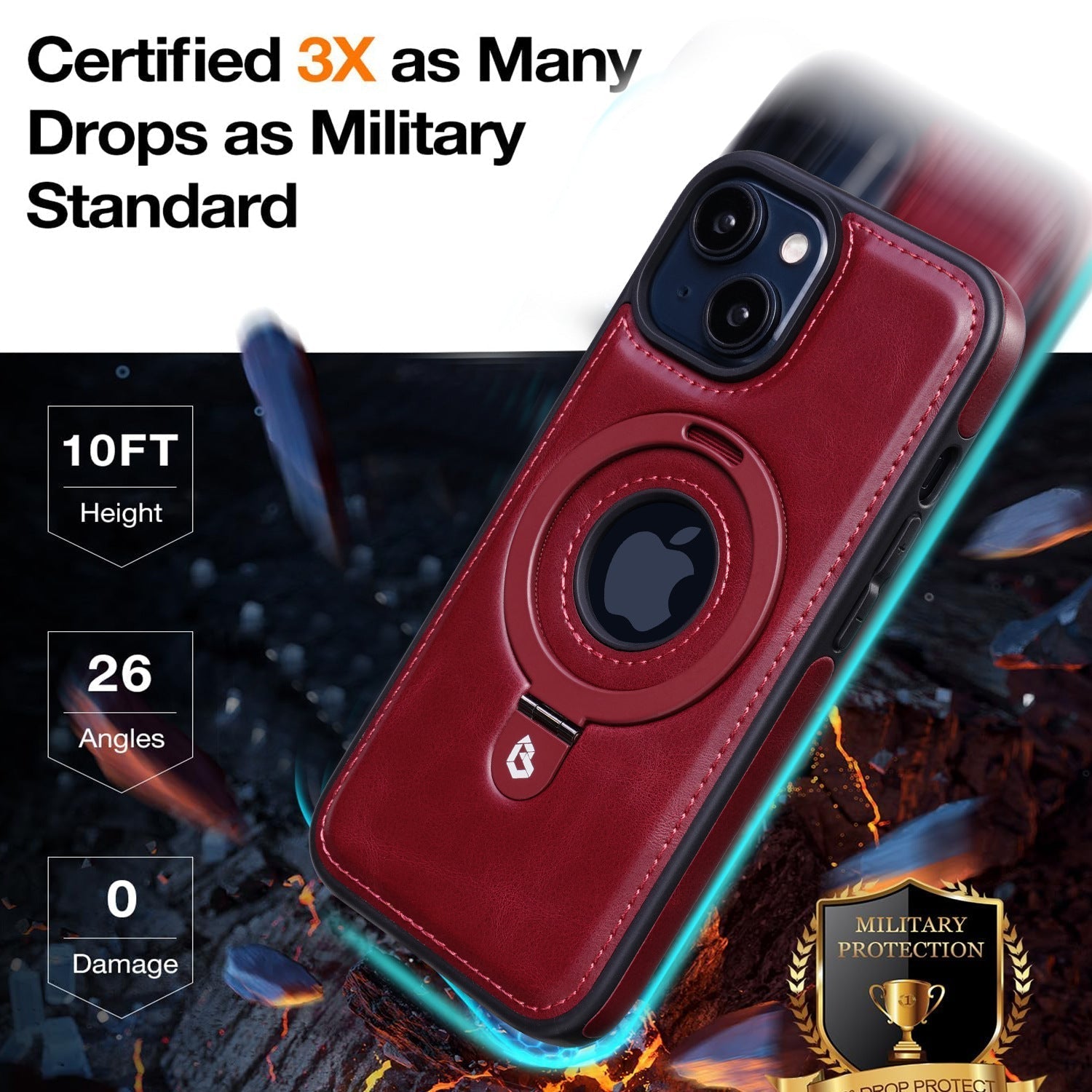 50% OFF | LuxieCase - PU leather mobile phone case with stand [Last day sale]