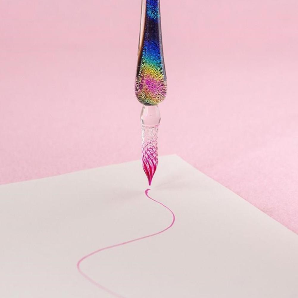 PrismWriter - Handmade Crystal Calligraphy Pencil &amp; Colors Set