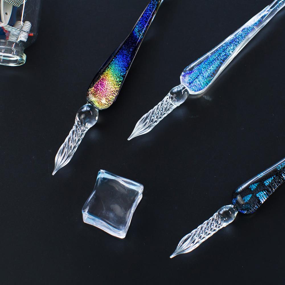 PrismWriter - Handmade Crystal Calligraphy Pencil &amp; Colors Set