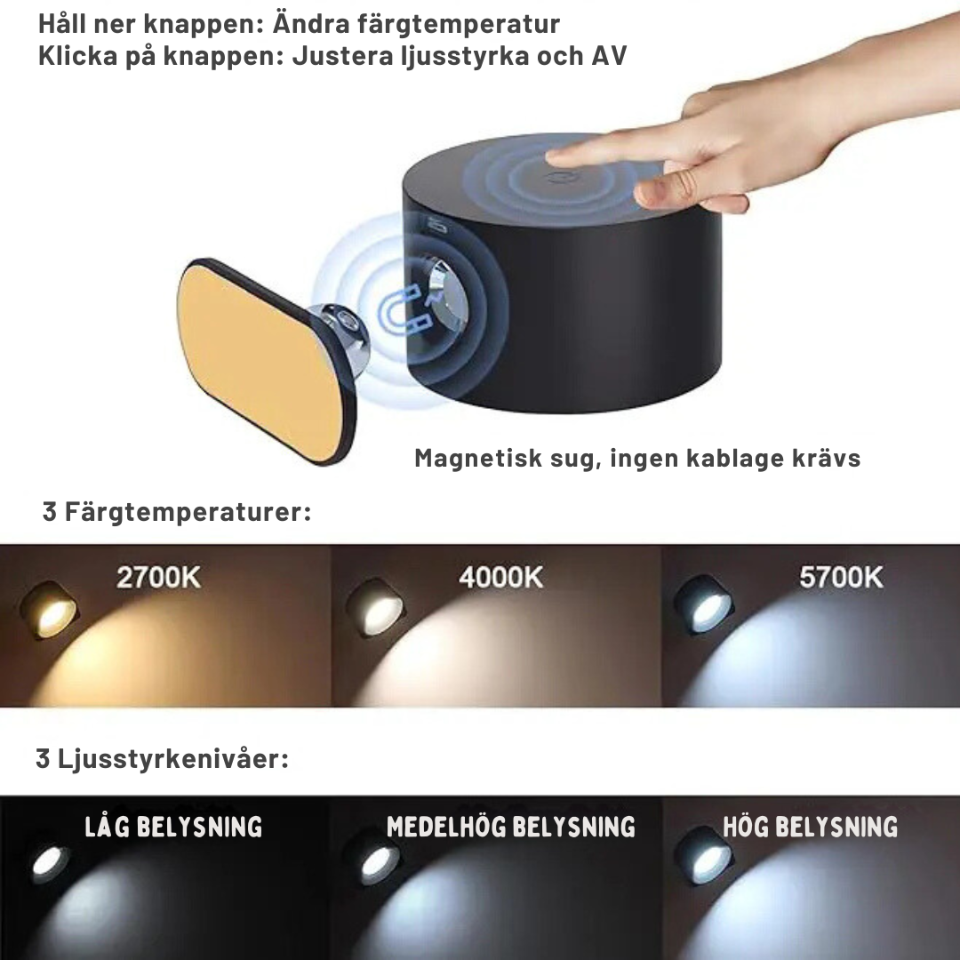 LumiScandi - Modern wireless and rechargeable wall lamp [Last day sale]