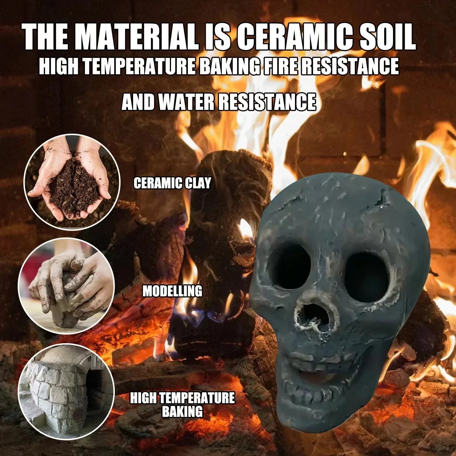 InfernoSkull - Fireproof Skull Ornament [Last Day Sale]