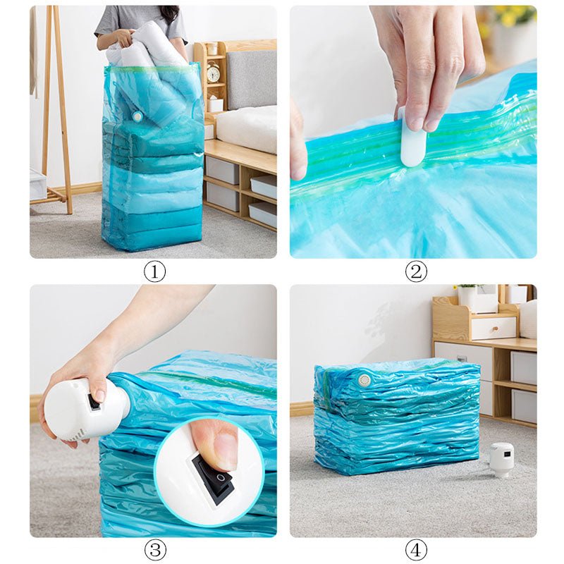 AirCompact - compact storage with electric pump and bags