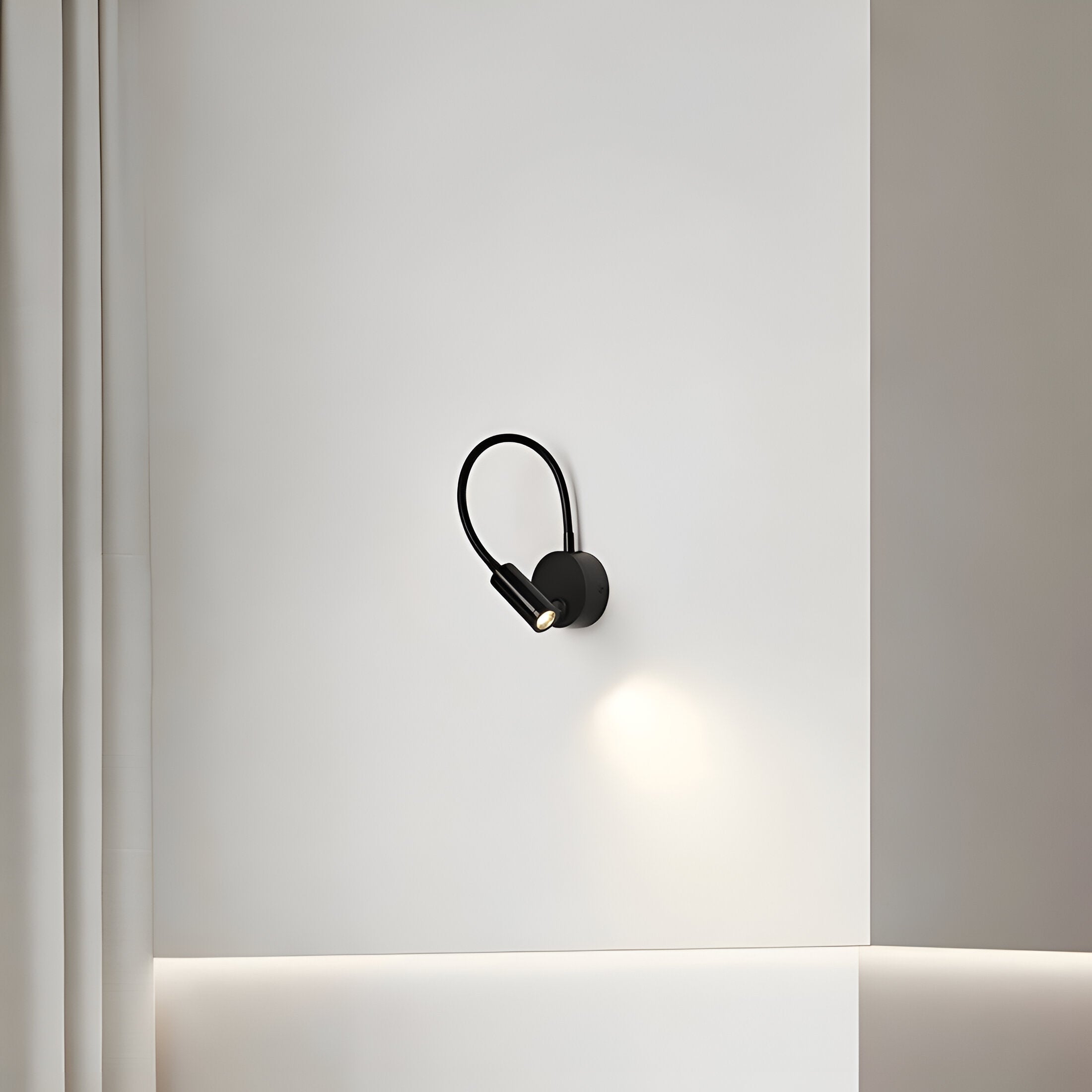 FlexiGlow - Stylish LED bedside lamp with flexible gooseneck