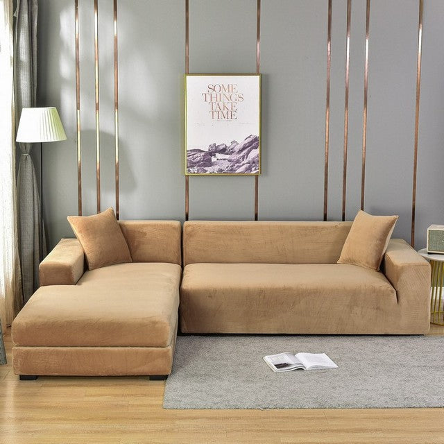 50% OFF | SofaLuxe™ - Elastic Velvet Sofa Bed Cover [Last Day Sale] 