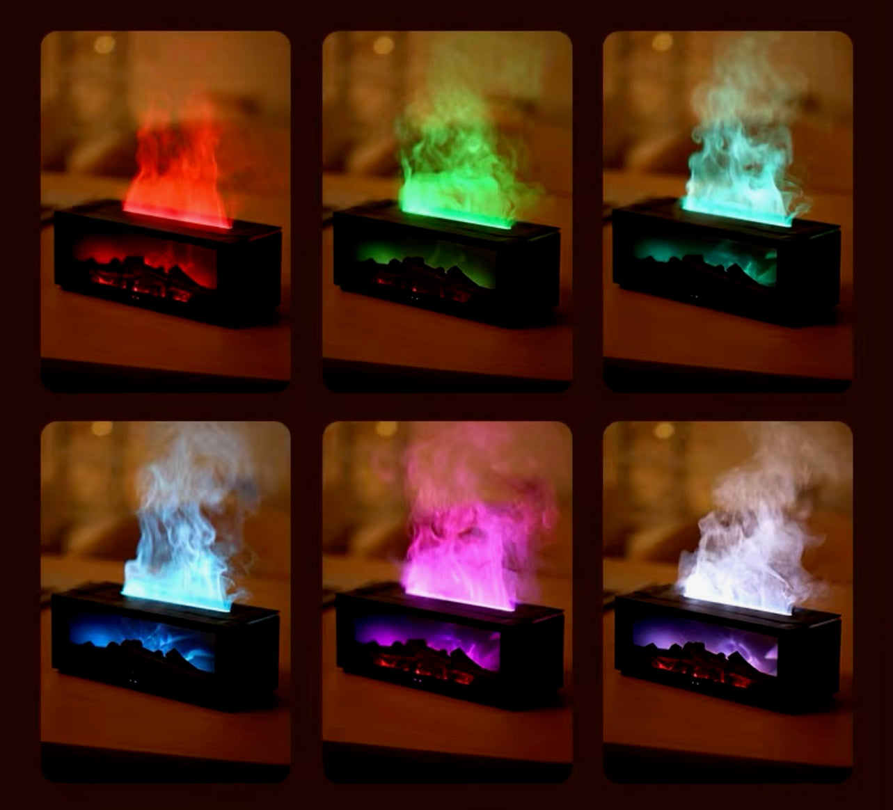 CalmGlow - Feel the warmth and tranquility of a glowing fireplace diffuser [Last day sale]
