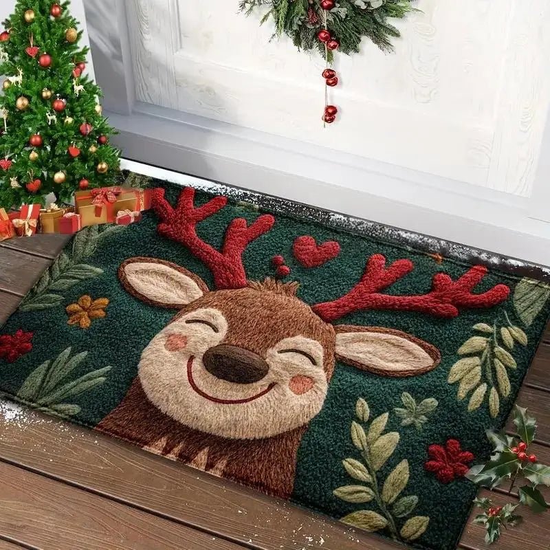 Kerstdeurmat | Feestelijk kerstmotief | Antislip & weerbestendig