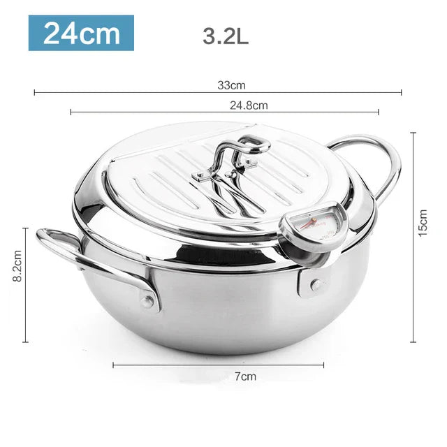 TempuraElite™ - Perfect tempura fryer with thermometer [Last day sale]