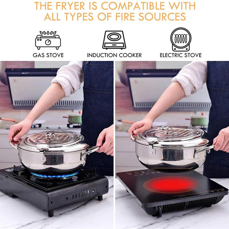 TempuraElite™ - Perfect tempura fryer with thermometer [Last day sale]