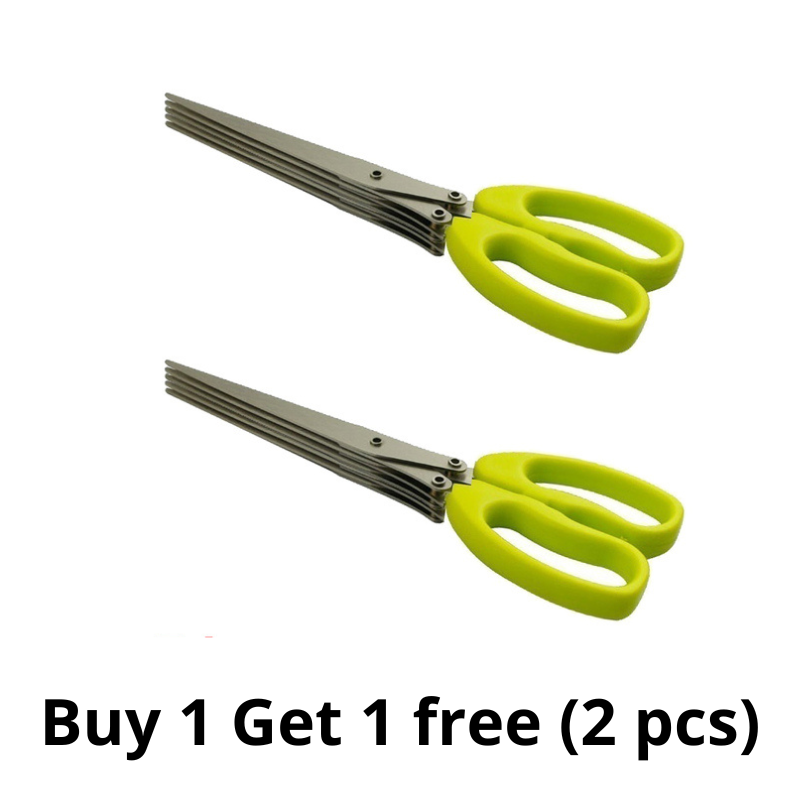 Buy 1+1 FREE | X-Cut™ - 5 Blades Kitchen Salad Scissors [Last Day Sale]