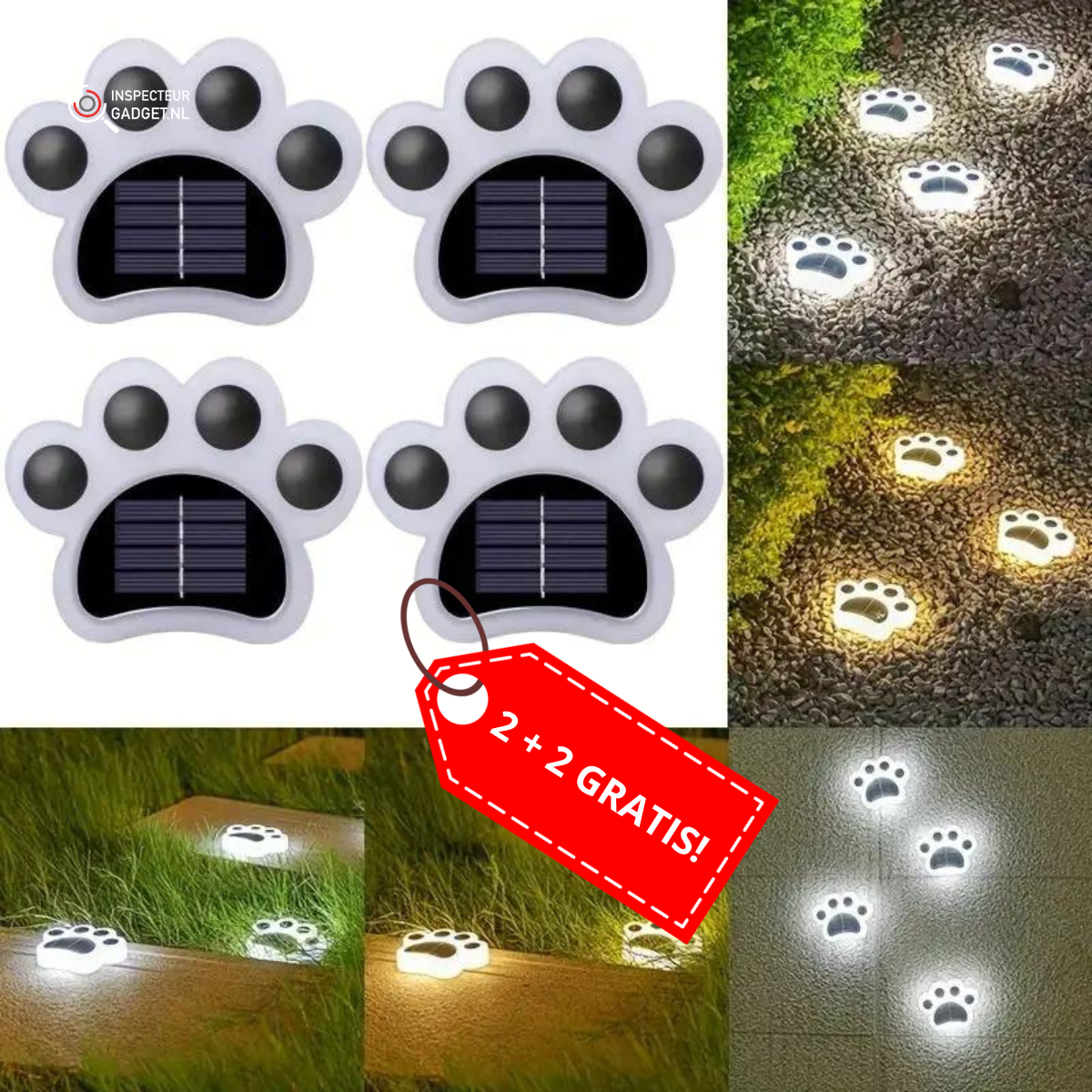 2+2 FREE | SolarPaws - Atmospheric garden lighting without a power connection
