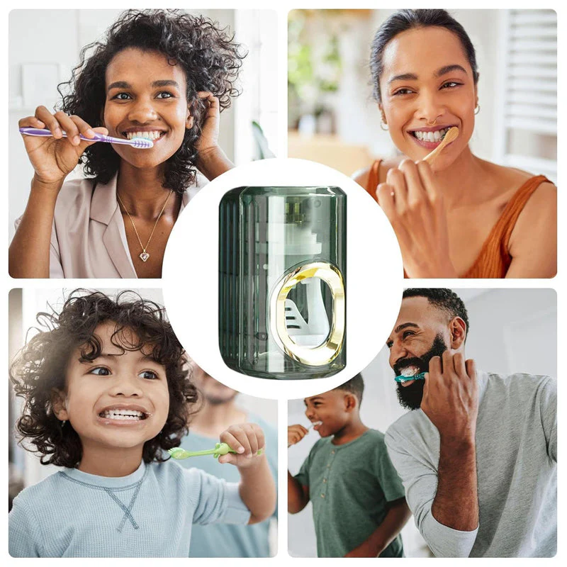 Buy 1+1 FREE | GlowRinse - Automatic toothpaste dispenser with LED night light