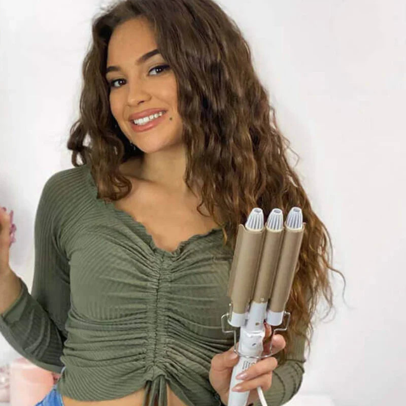 50% OFF | TripleCurl - Curling Iron with 3 Heating Elements [Last Day Sale]