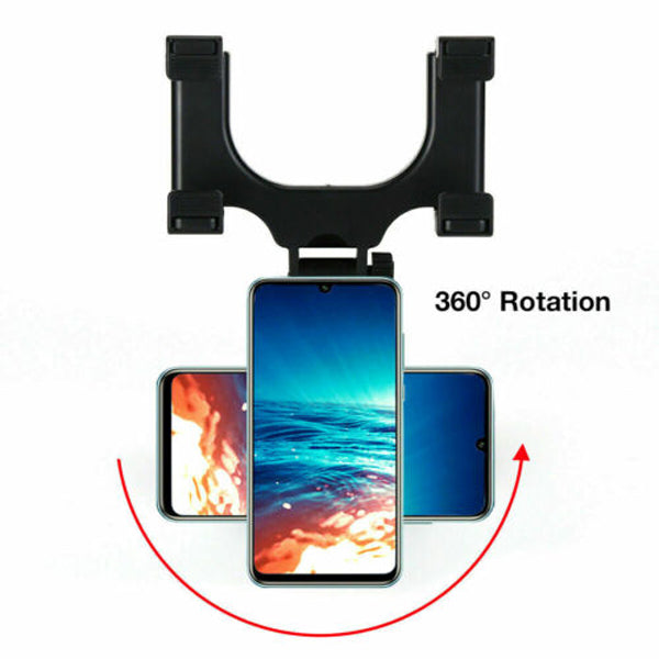 ViewGrip 360 - The mobile phone holder in the rearview mirror for a safe view and a firm grip!