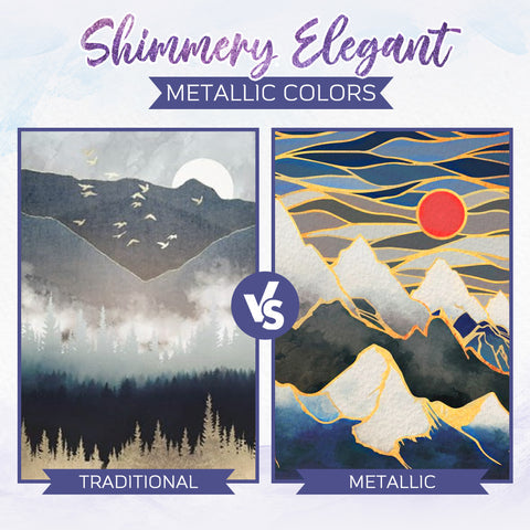 50% OFF | ArtisticGleam™ - Metallic Watercolor Paint Set [Last Day Sale]