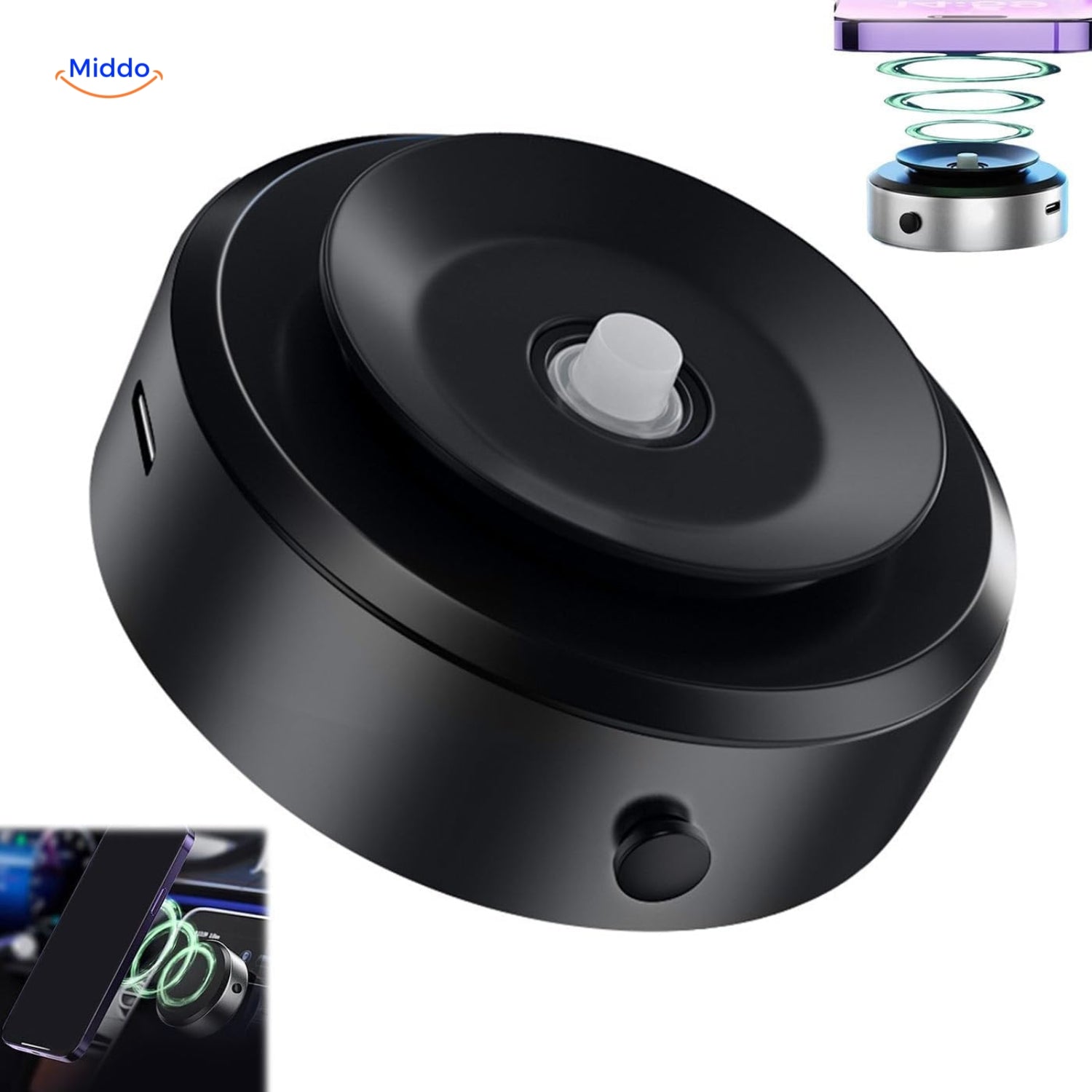OrbitMount - Portable 360° Car Mount with Magnetic Suction Cup [Last Day Sale]